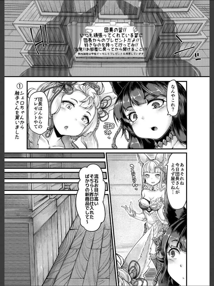 [平胸好き委員会 (奥ヴぁ)] お空の民と触手さん (グランブルーファンタジー) [DL版]_4