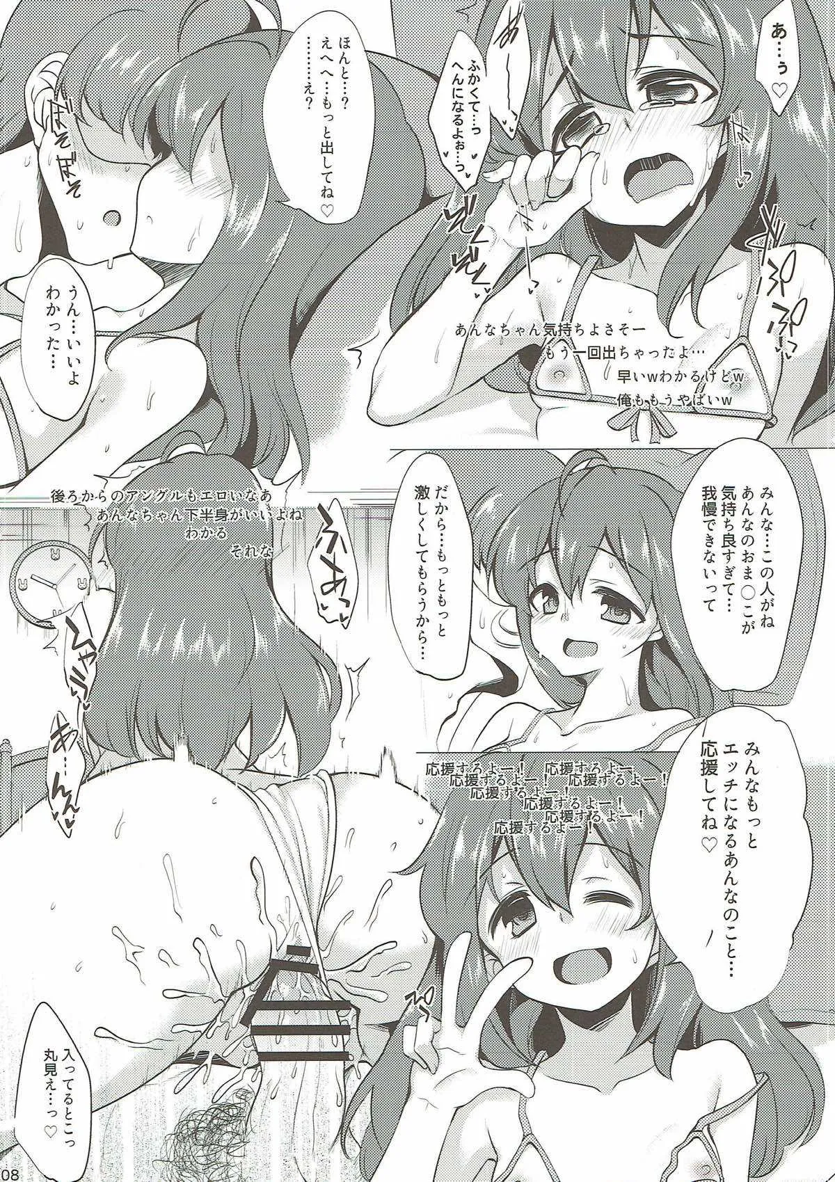 (C89) [りゅうかくさんのどあめ (極太眉毛)] 杏奈のはじめてのせっくす配信 (アイドルマスター)_7