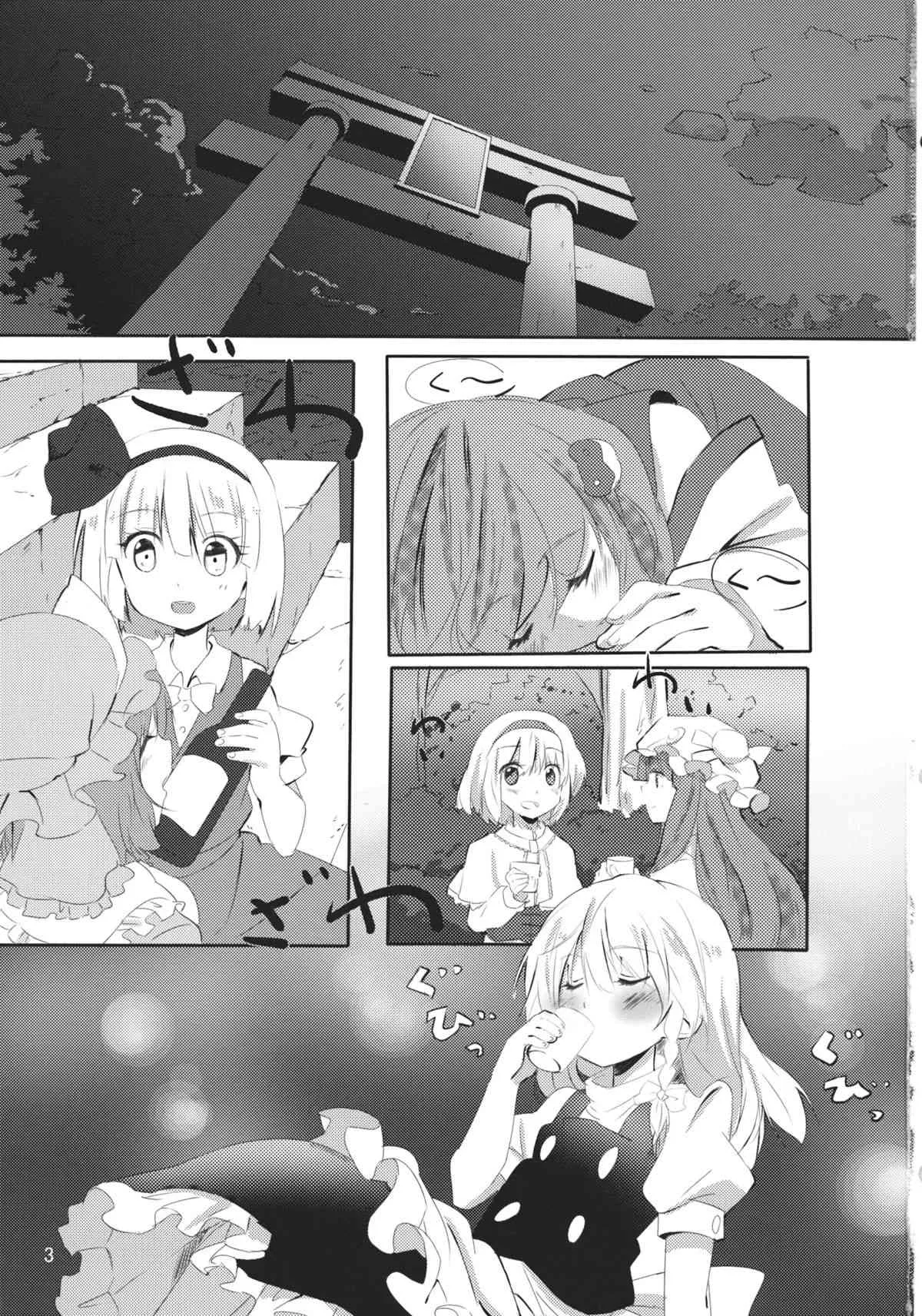 (恋のまほうは魔理沙におまかせ!4) [まっこうくじら (ema20)] れいまりの夜 (東方Project)_2
