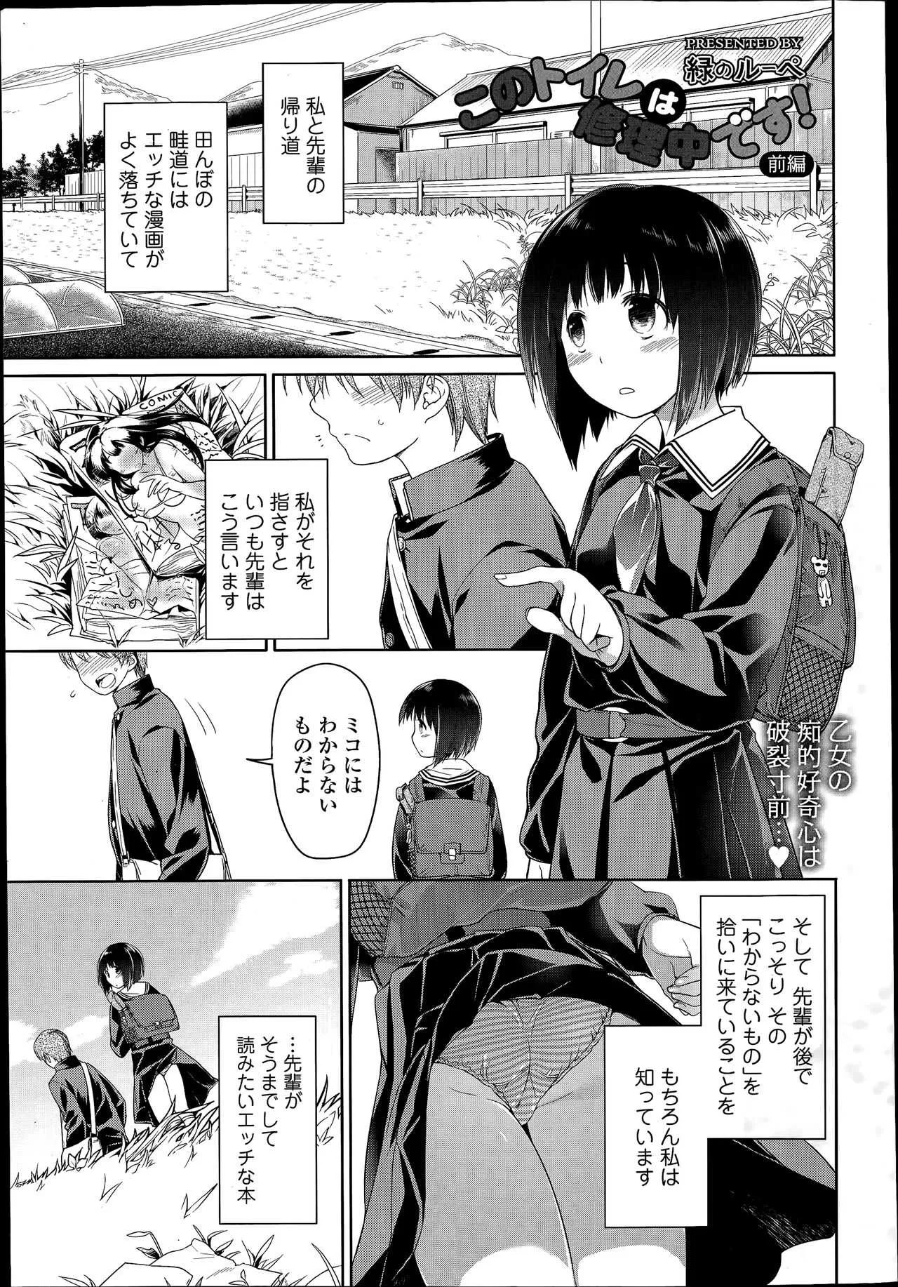 [緑のルーペ] このトイレは修理中です！