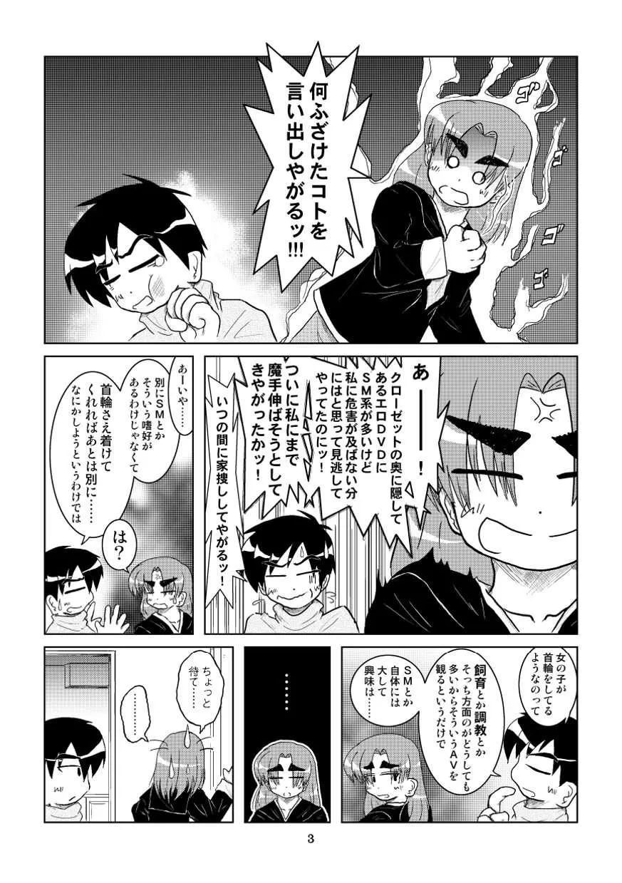 (同人誌) [無名芸] 彼女に首輪を着ける_4