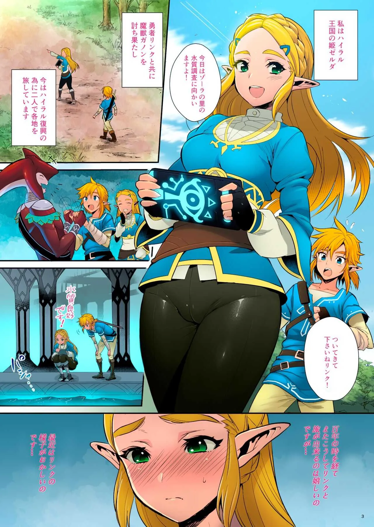 [Morikoke][もりっとこけ (もり苔)] ハイラル繁栄のためのかつどう! (ゼルダの伝説) [カラー化] [無修正] [DL版]_4