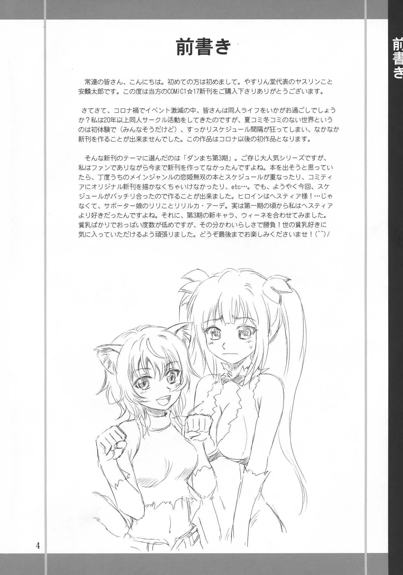 (COMIC1☆17) [やすりん堂 (安麟太郎)] ベル様大好き! (ダンジョンに出会いを求めるのは間違っているだろうか)_4
