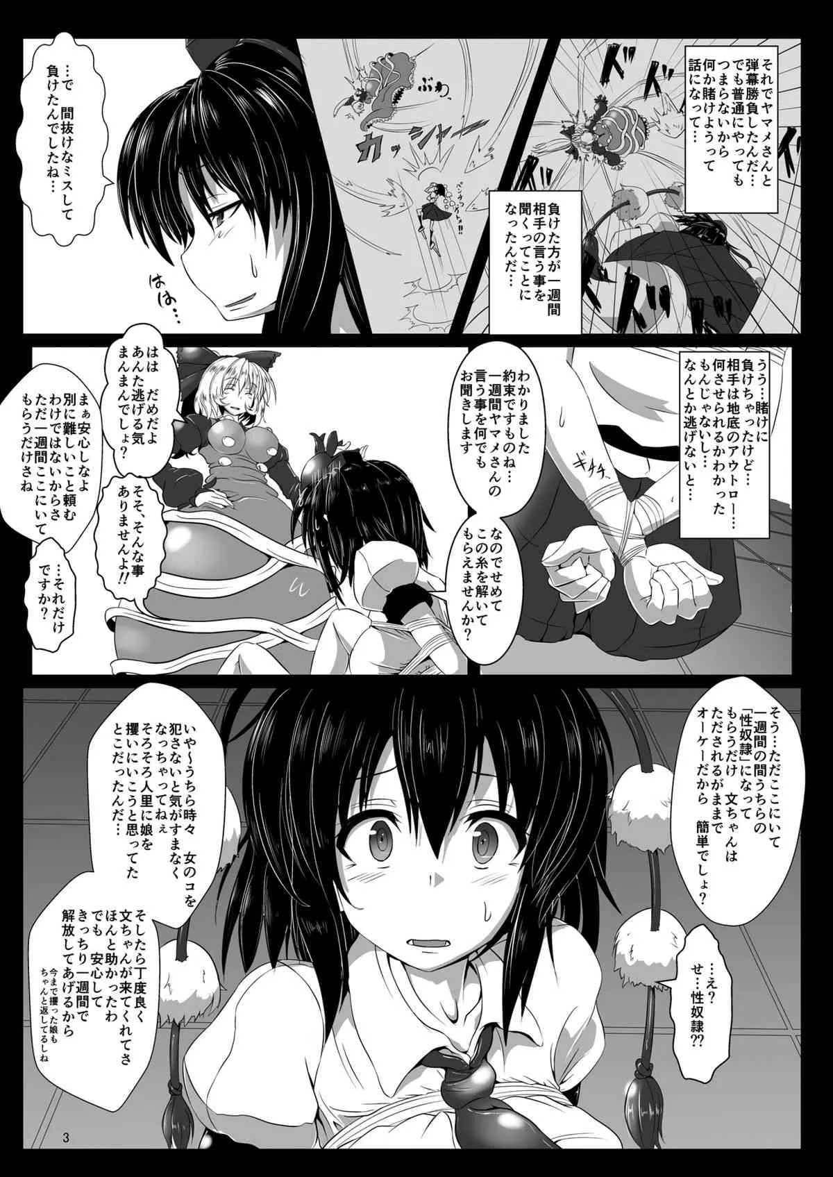 (C84) [雲八屋 (雲衛門)] 触縛・弐 ～鴉調教～ (東方Project)_5