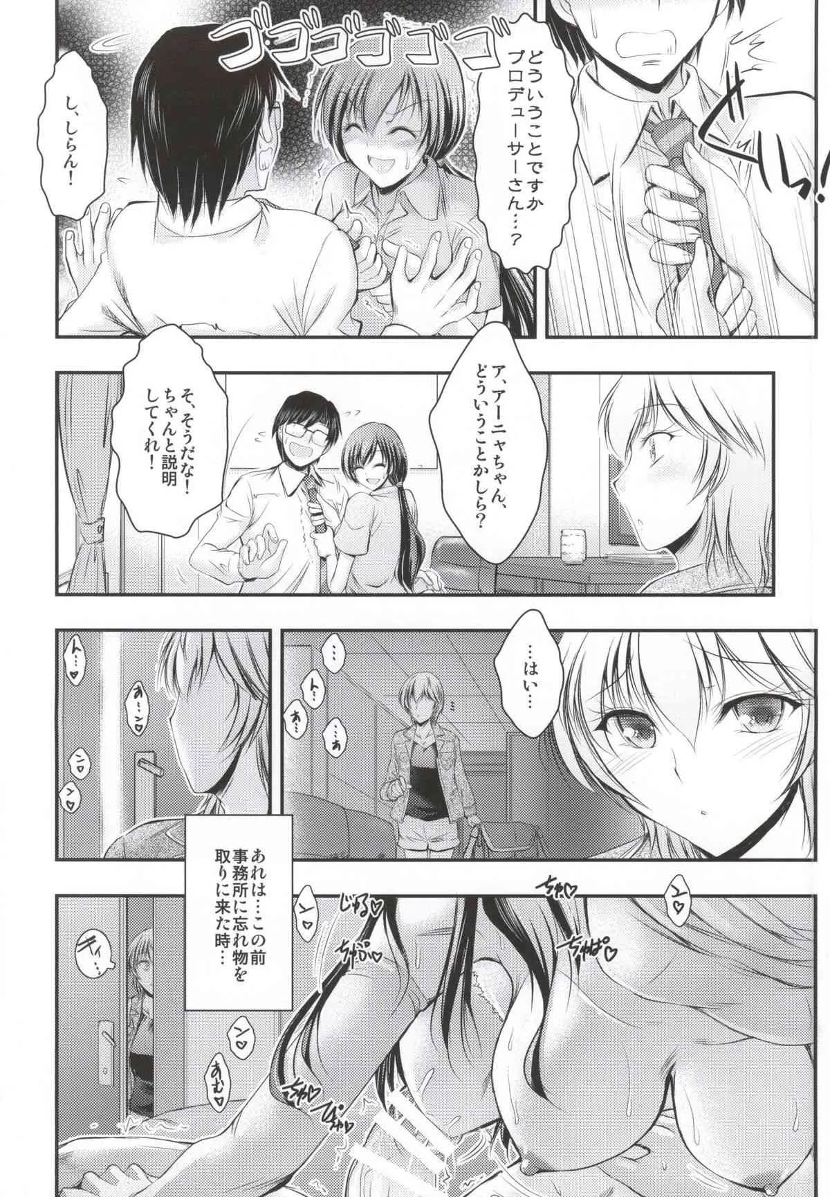 (COMIC1☆9) [たつまき皇帝 (タケイツカサ)] 「プロデューサー、私とсексしてクダサイ」「この間美波とシテたアレです」「ちょ…アーニャちゃん？」 (アイドルマスター シンデレラガールズ_3