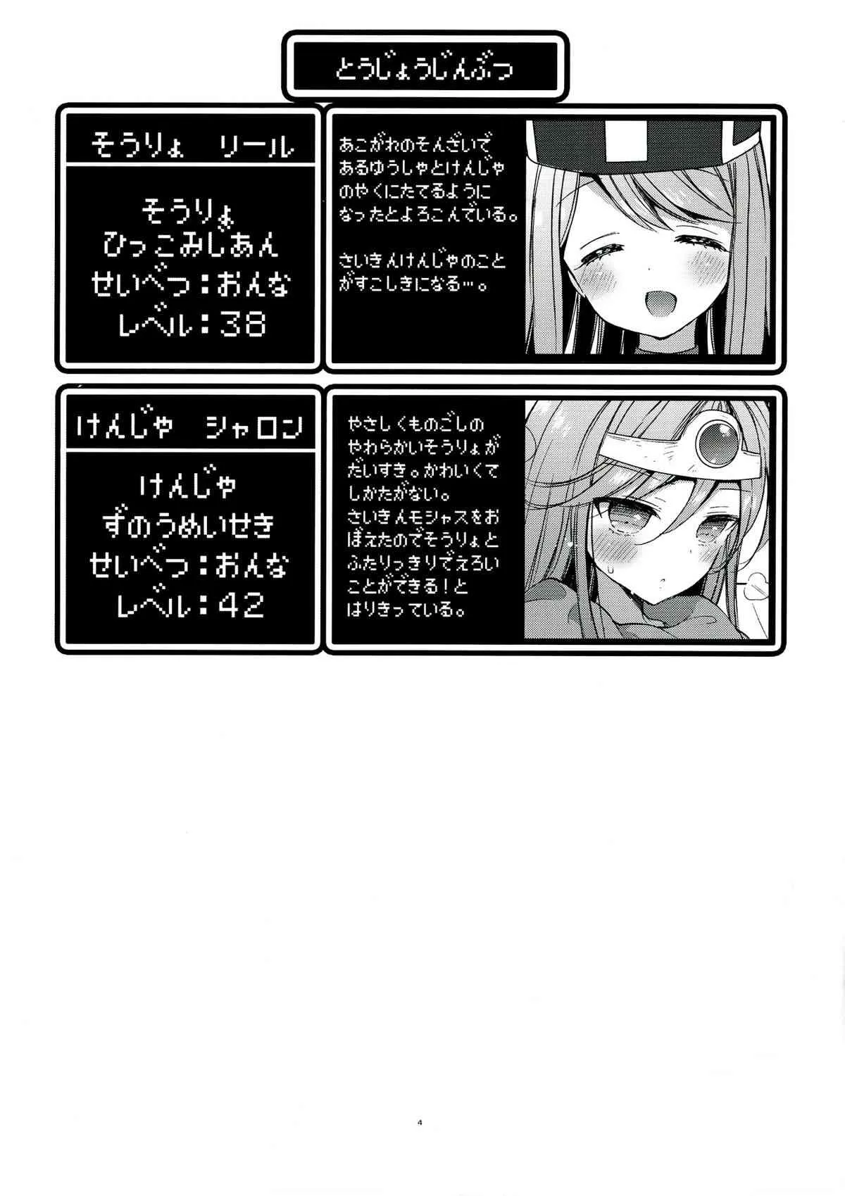 (C84) [CASMANIA (もずや紫)] 賢者さんと僧侶さん (ドラゴンクエスト3)_2