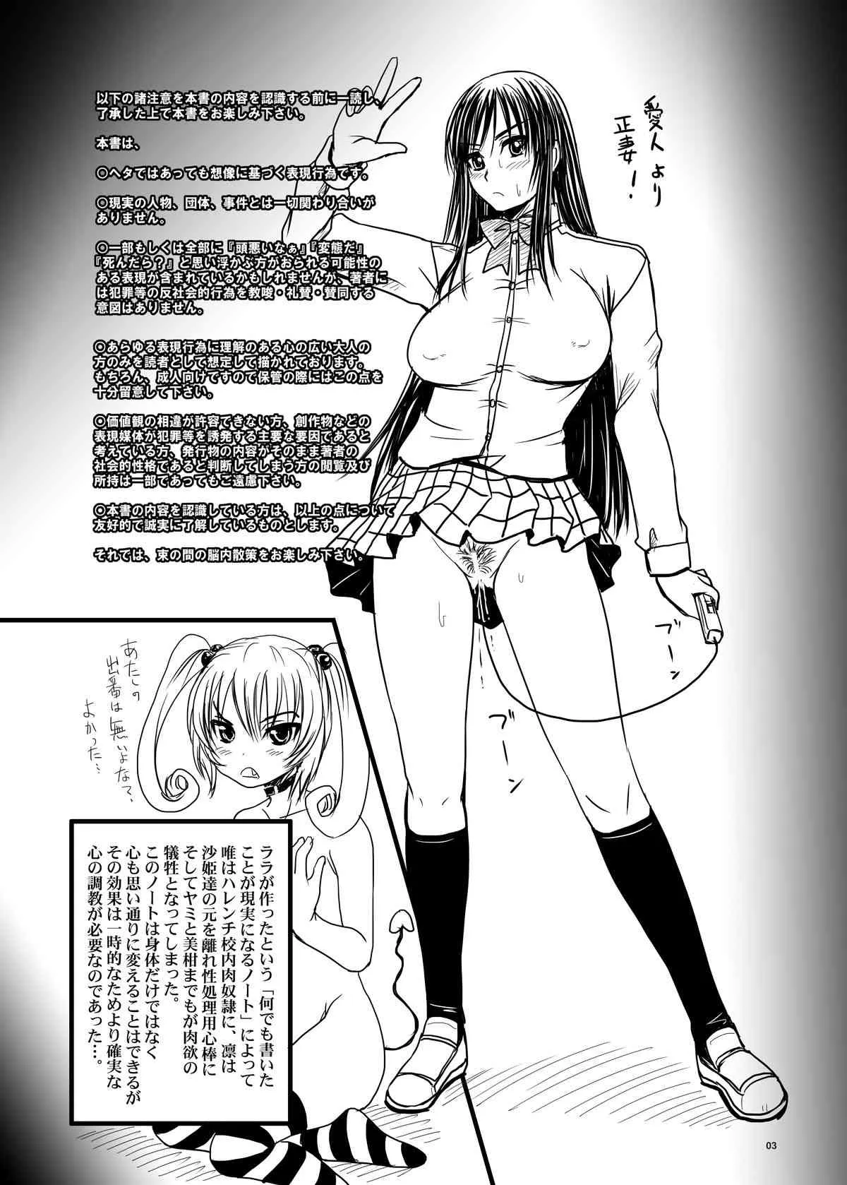 [のざらし (野晒惺)] トラブルブラックIII-暗黒楽園計画- (ToLOVEる) [DL版]_3