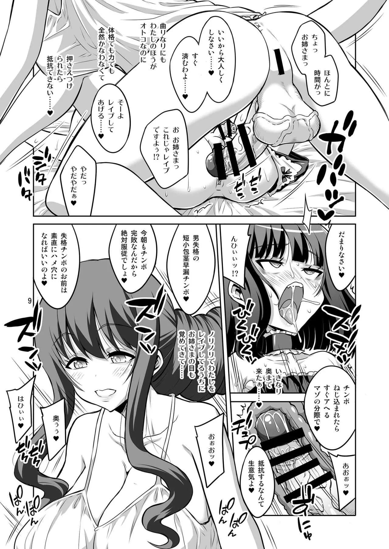【千夜茶房】 ふたなりお姉さん×男の娘 逆アナルSEX・メス堕ち彼女4 (DL版)_8