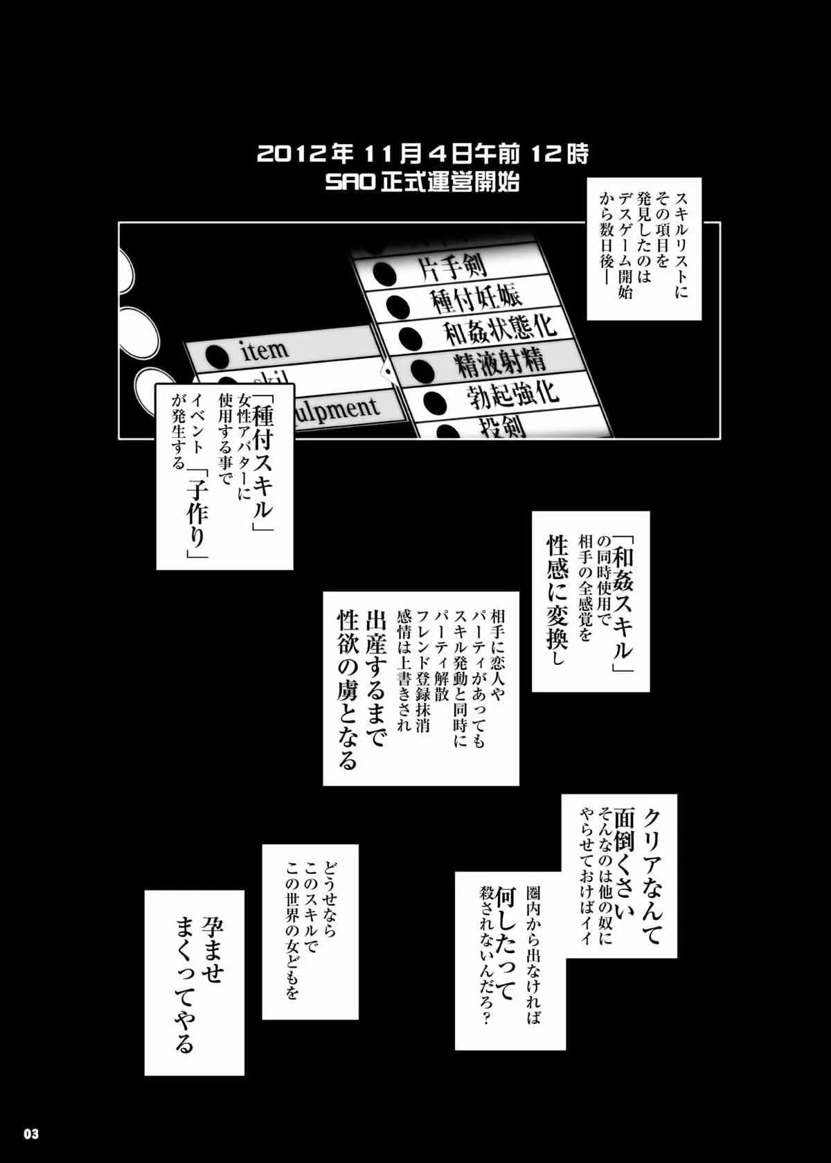 [水滴屋 (水滴家悠民)] 圏内種付事件(1・アインクラッド/2・フェアリィ・ダンス)ザ・ コンプリート (ソードアート・オンライン) [DL版]_3