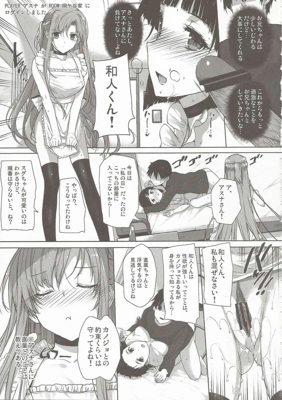 (C84) [バス停シャワー (桂井よしあき)] 淫乱SWORD ART SISTER x LOVER (ソードアート · オンライン)_8