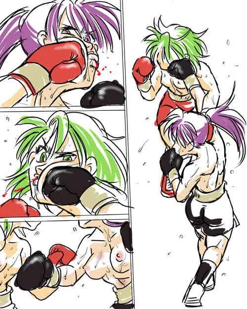Girl vs Girl Boxing Match 4 by Taiji [CATFIGHT]_8