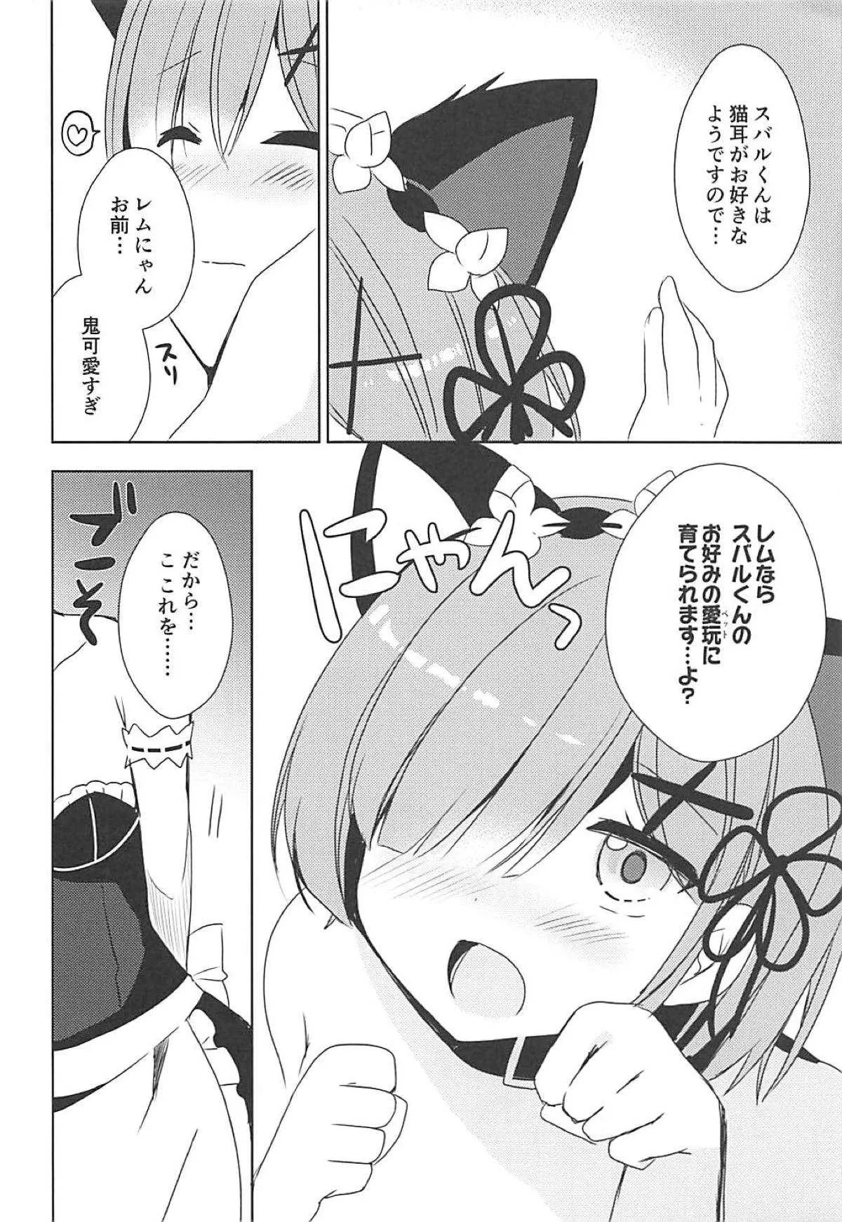(C93) [moriQ (森あいり)] レムにゃんとにゃんにゃんする? (Re:ゼロから始める異世界生活)_9