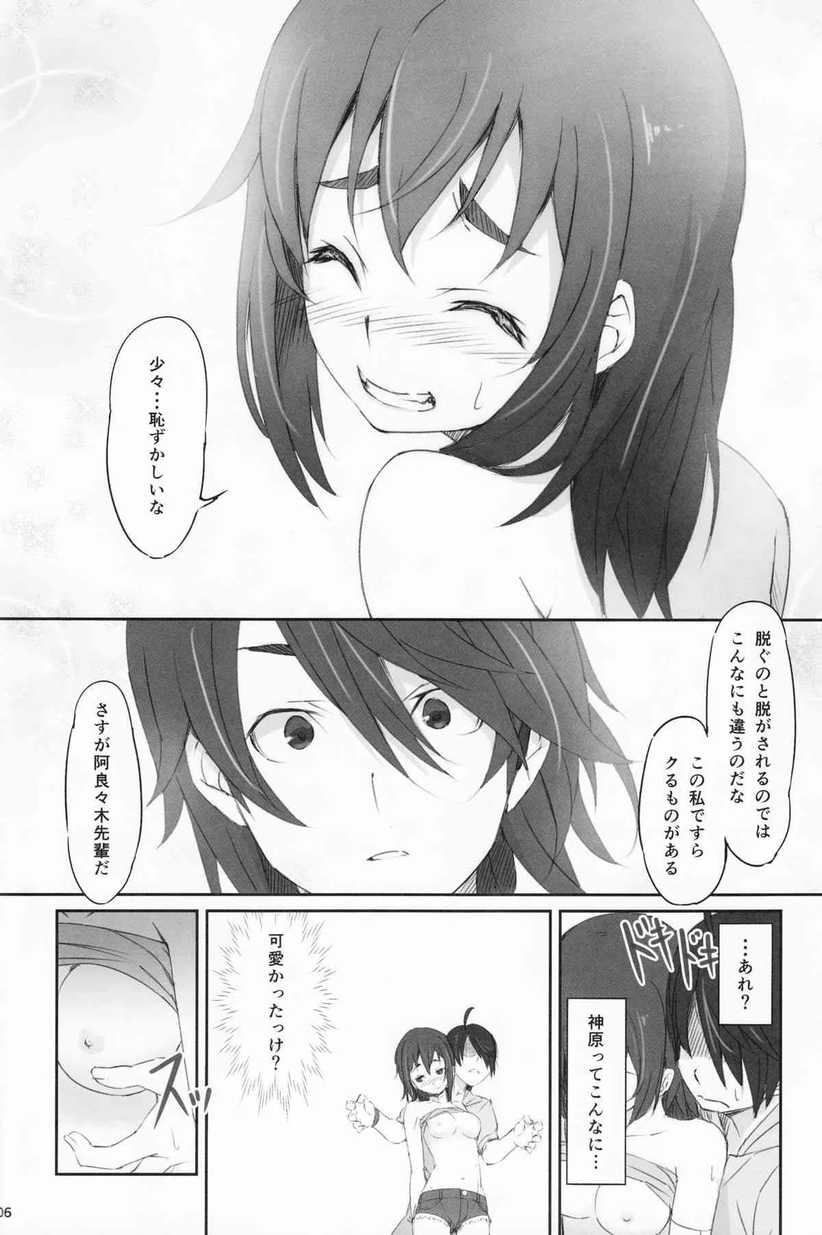 (C86) [駄作屋(泉)Kobo (Piro)] するがテスト (化物語)_7