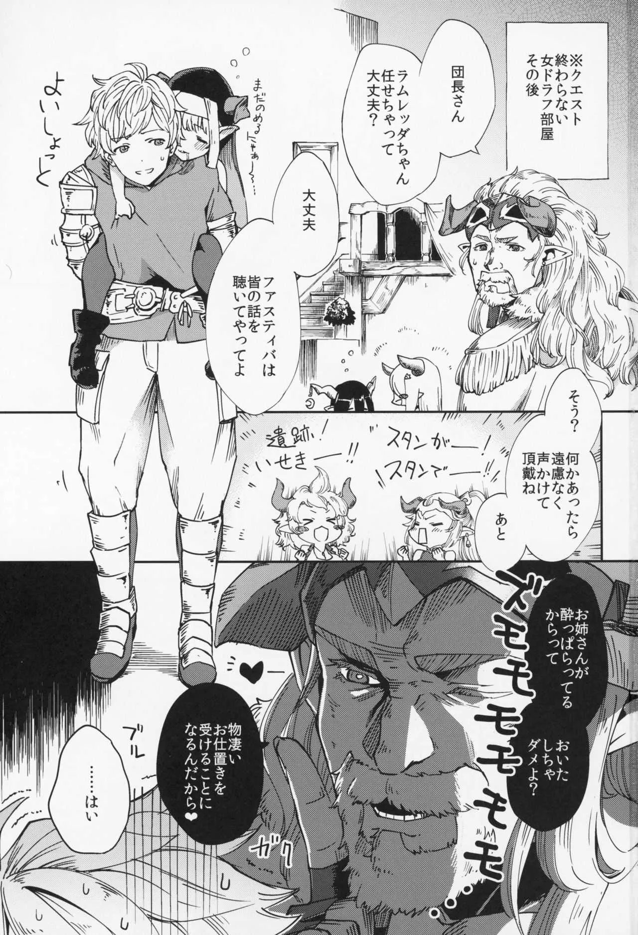 (CC大阪107) [はらヘリ堂 (ヘリを)] 夜通しラムレッダ (グランブルーファンタジー)_2