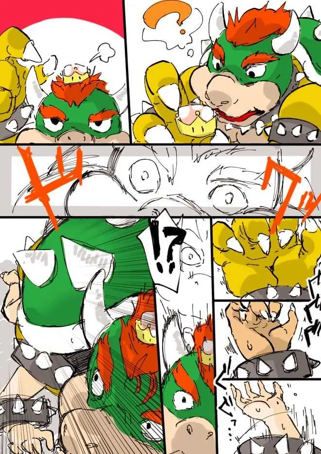 [フカミオトハ] クッパがクッパ姫になるシークエンス (New スーパーマリオブラザーズ U デラックス)