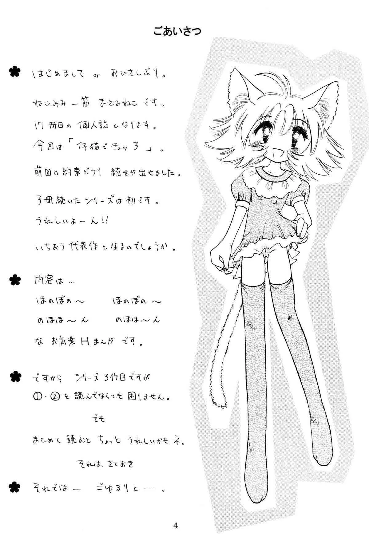 (C59) [猫耳魔術團 (まさみねこ)] 仔猫でチュッ 3_2