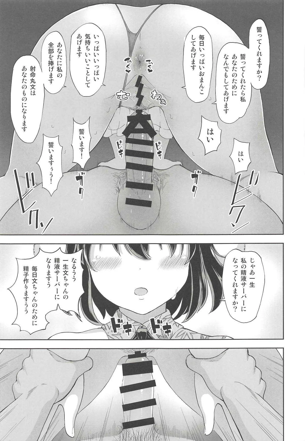(秋季例大祭5) [ひめぷち亭 (ハマブリッチ)] 射命丸文の淫欲楽園 (東方Project)_6