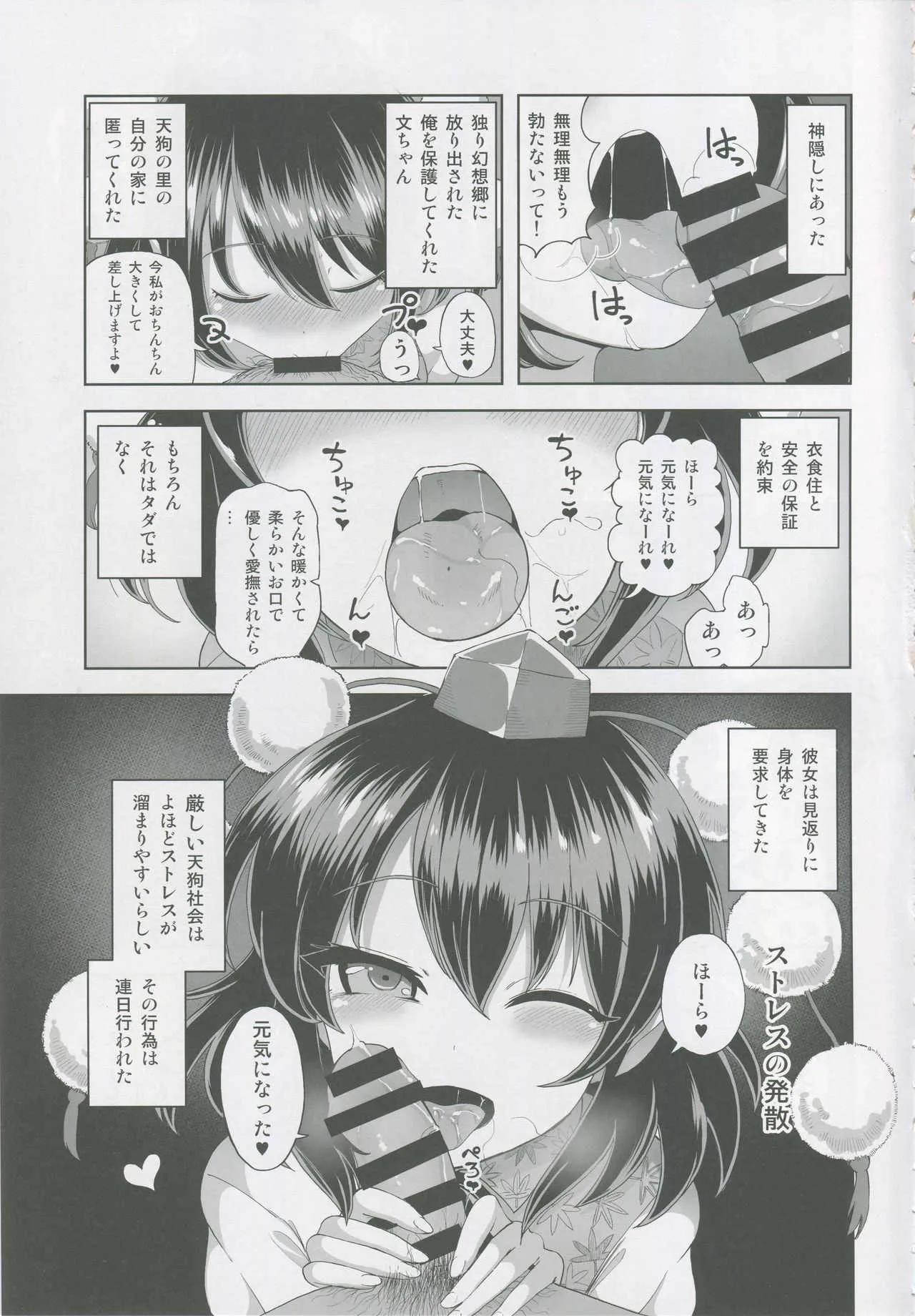 (秋季例大祭5) [ひめぷち亭 (ハマブリッチ)] 射命丸文の淫欲楽園 (東方Project)_2