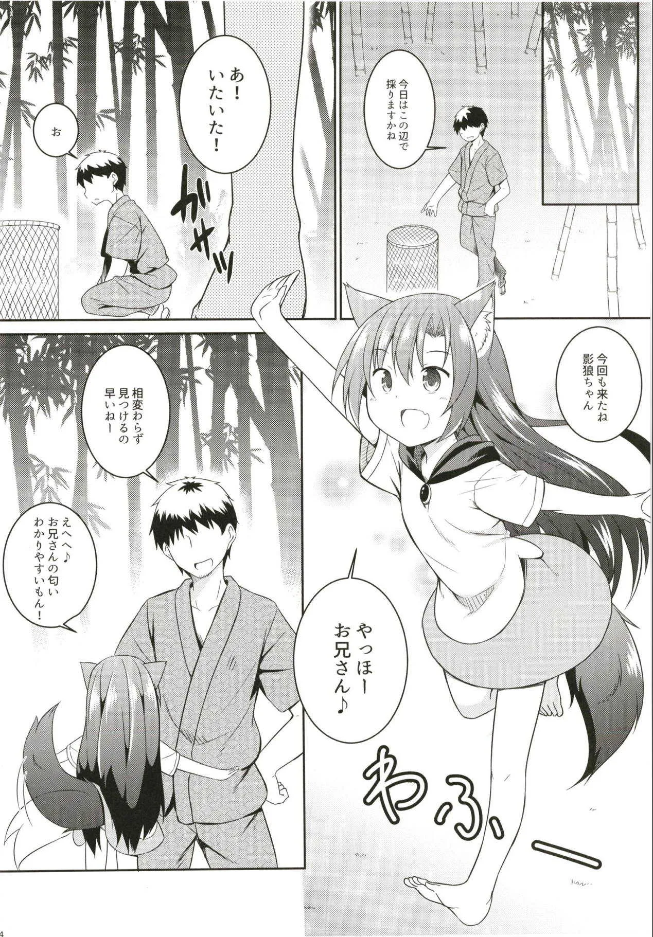 (例大祭15) [とんずら道中 (かざわ)] 催眠おおかみ (東方Project)_3
