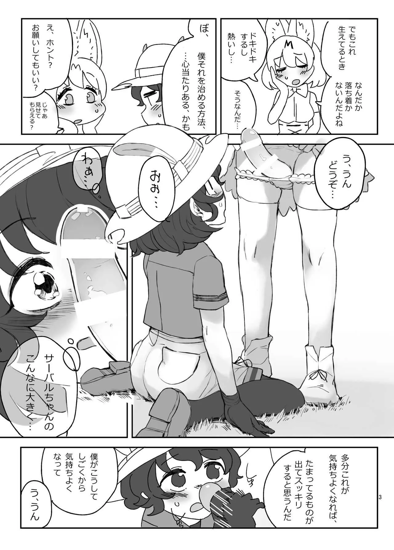 (C94) [あおみどりーむめーかー (いにつっきー)] ぼくの身体をスキにして (けものフレンズ)_4