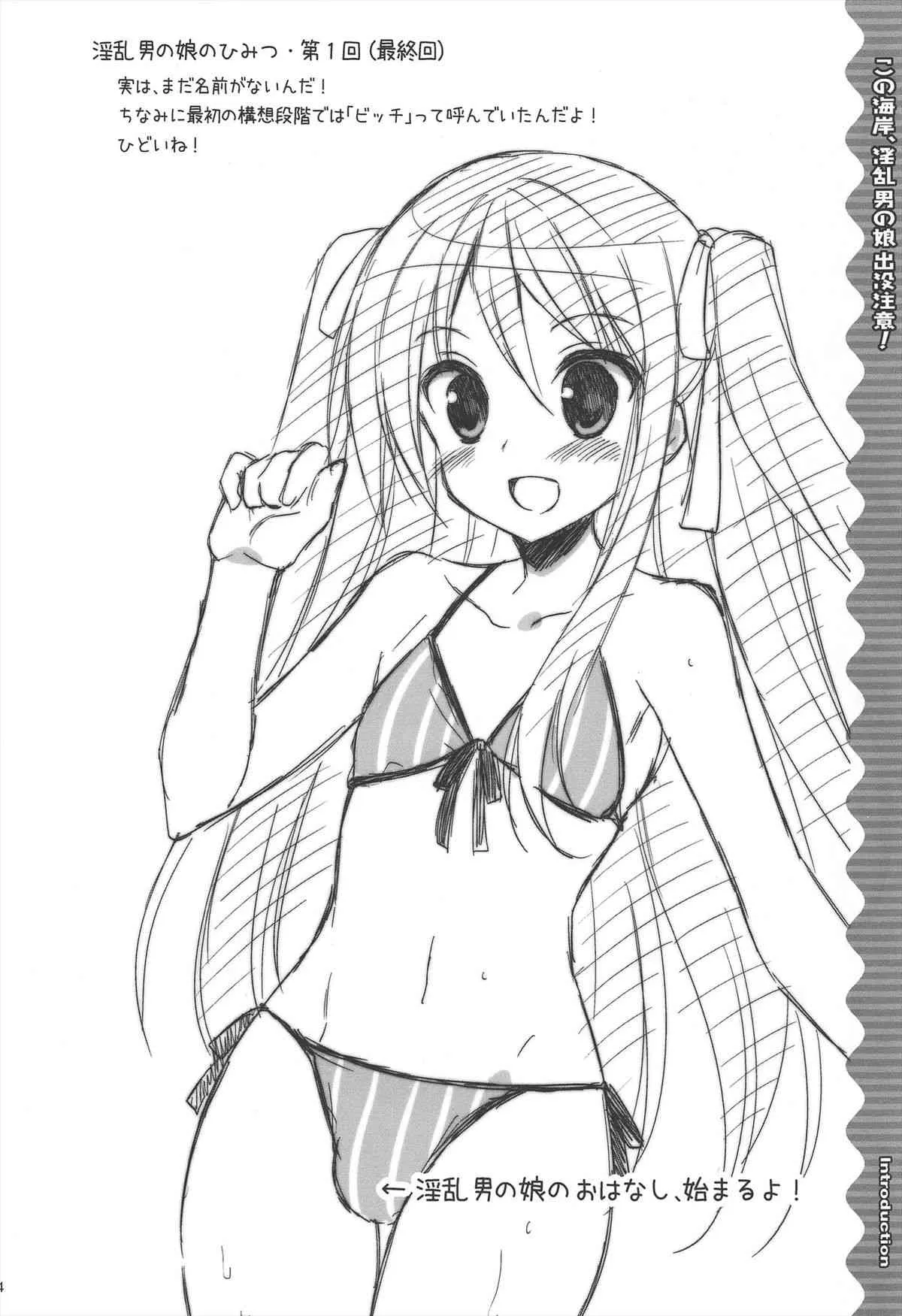 (C82) [空色まーち (成沢空)] この海岸、淫乱男の娘出没注意!_3