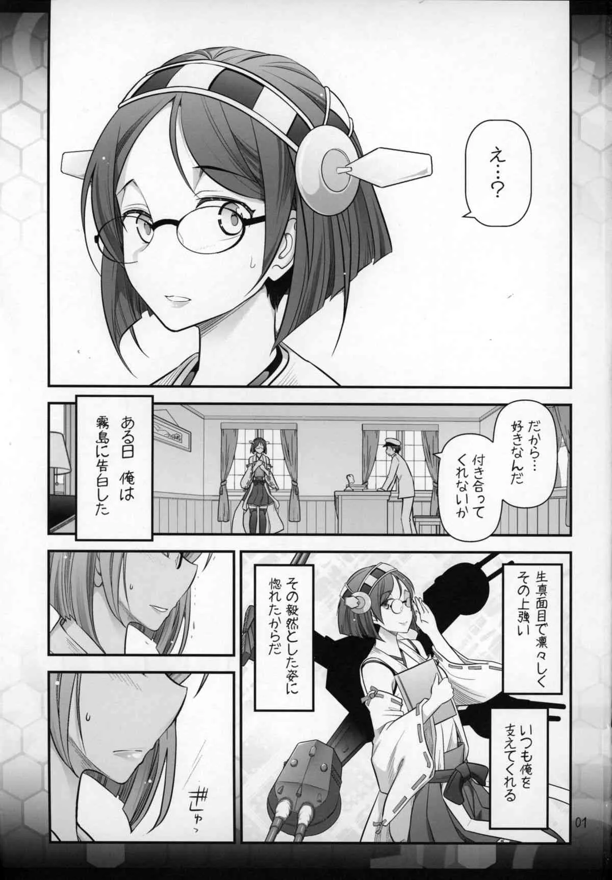 [ガムテで固定 (大見武士)] 霧島に告白したら何故かキレられ、その後めちゃくちゃSEXした話 (艦隊これくしょん -艦これ-)_3