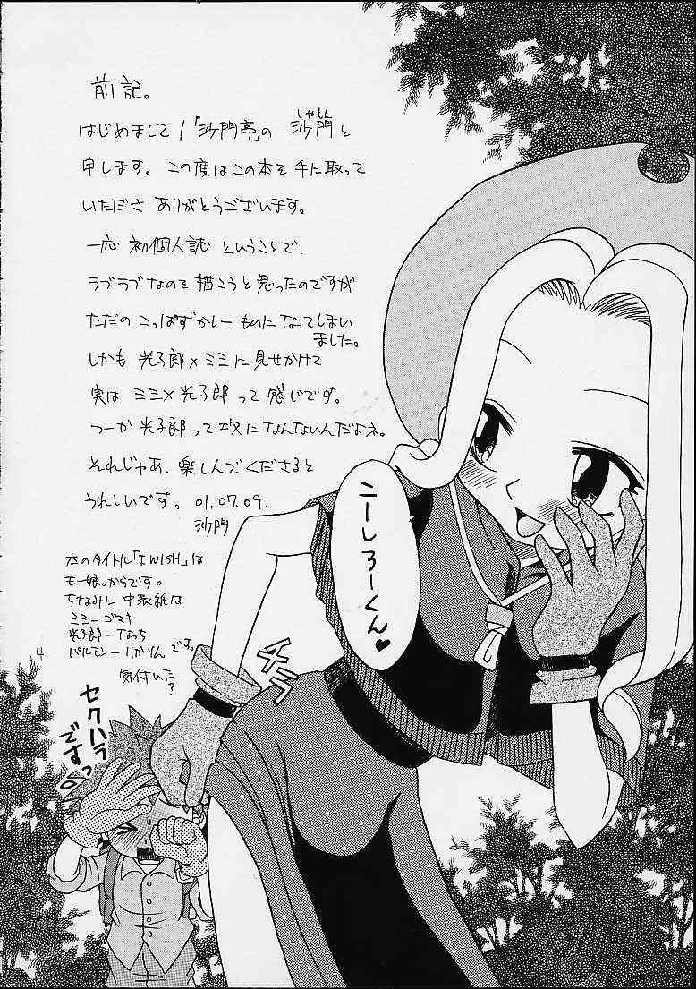 (C58) [沙門亭 (沙門)] I WISH (デジモンアドベンチャー)_3