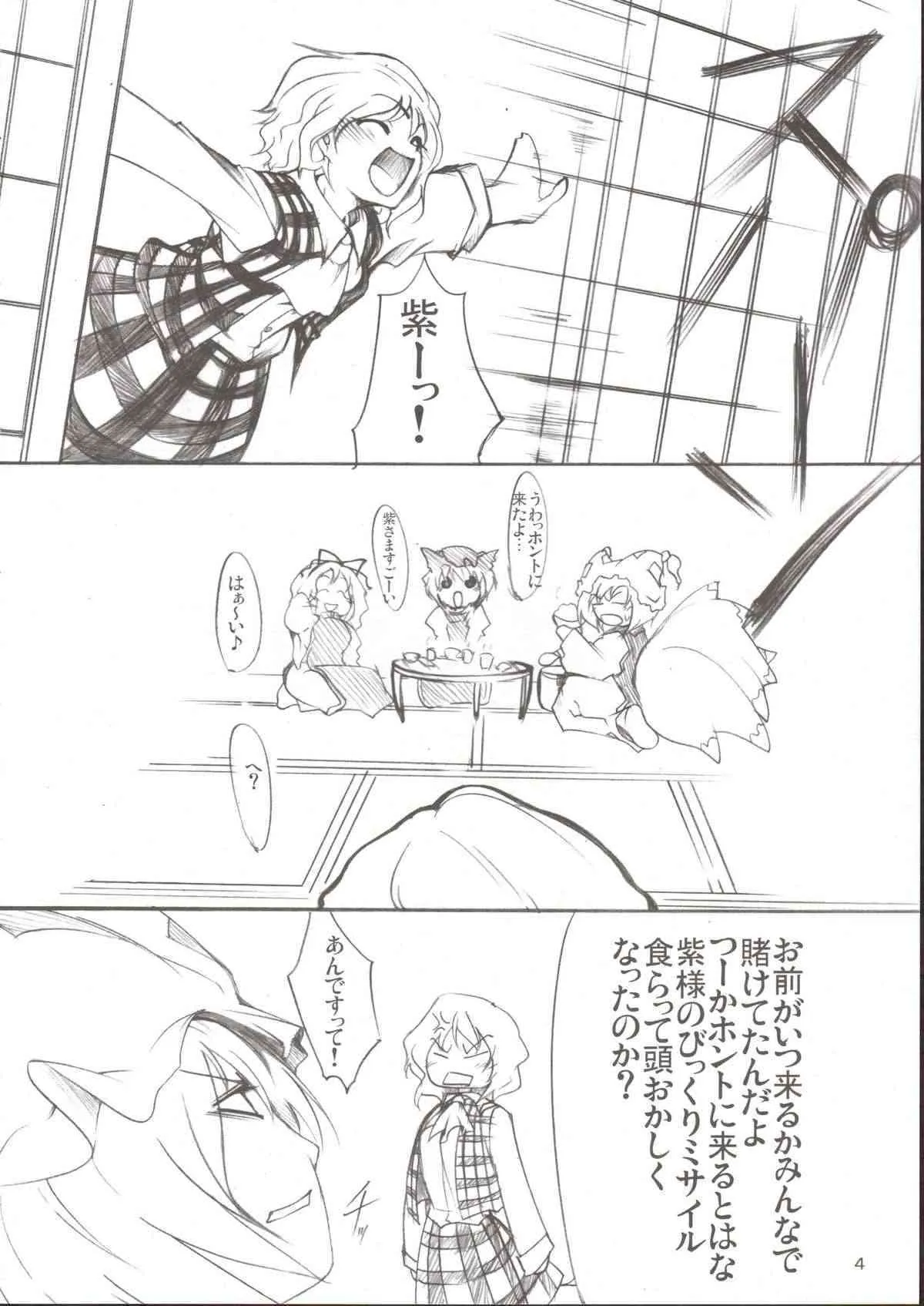 (例大祭3) [徒歩二分 (茶戸)] 紫×幽香 (東方Project)_4