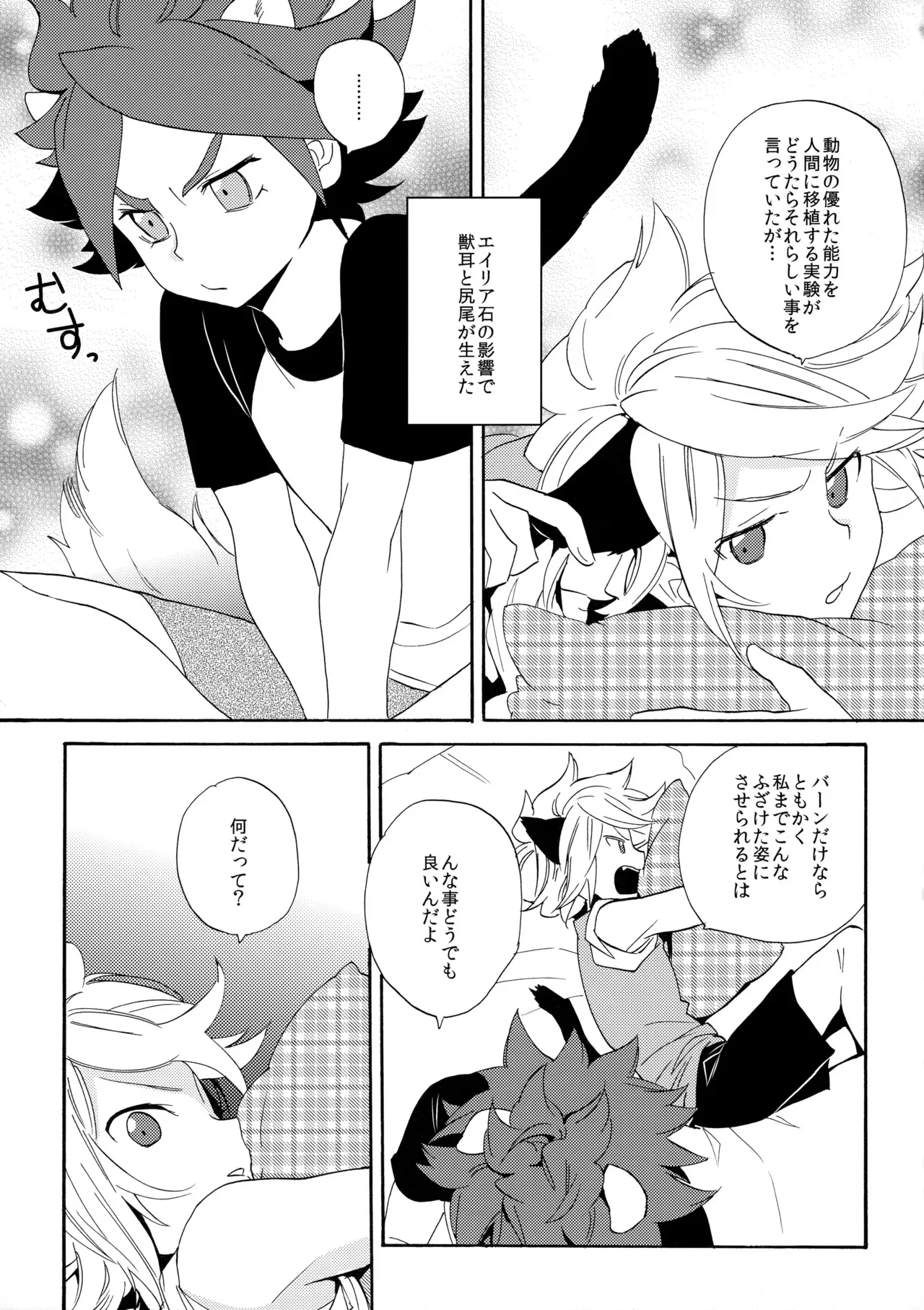 [ダブルスラッシュ (織島ユポポ)] ワンにゃんカオス (イナズマイレブン)_4