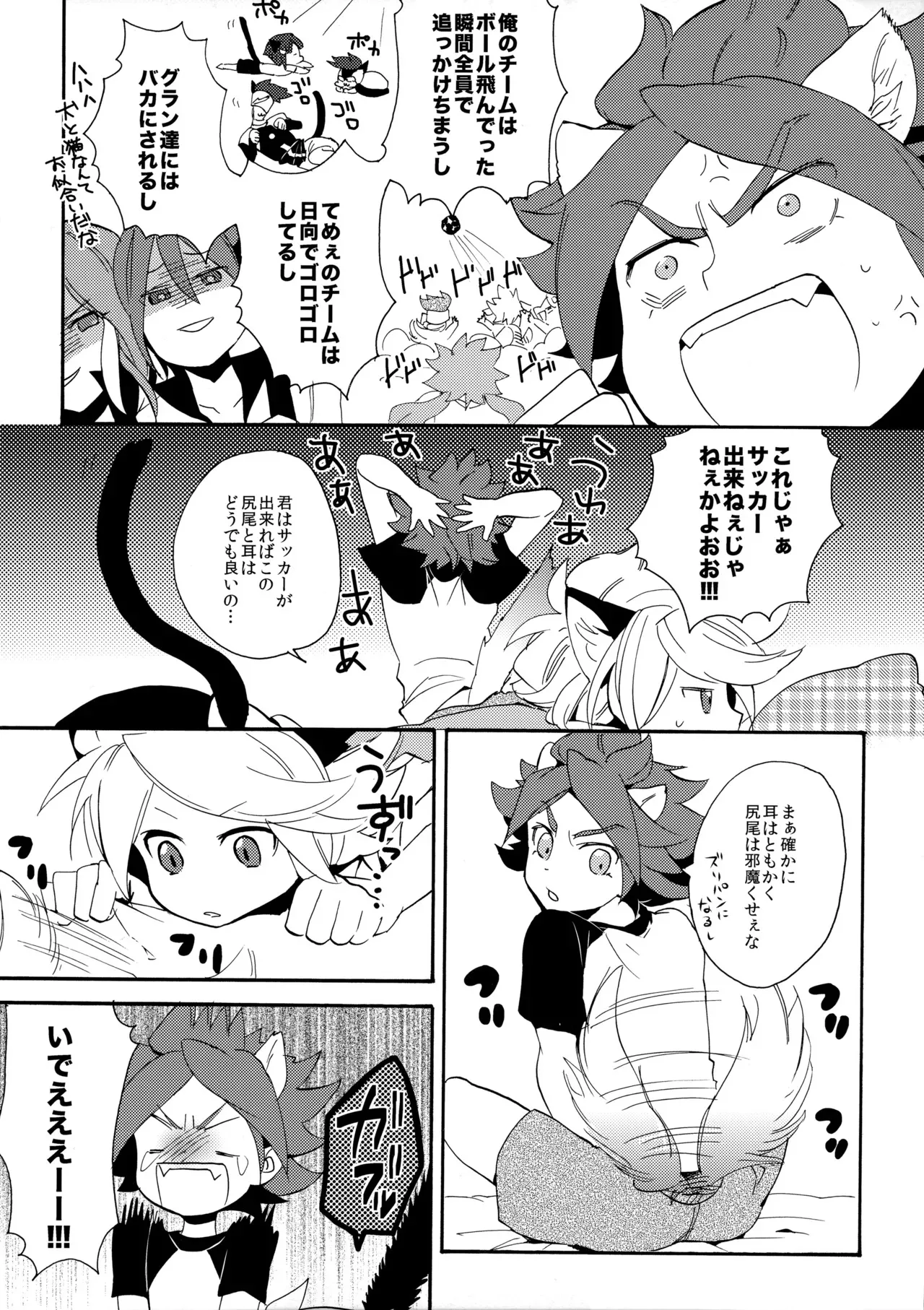 [ダブルスラッシュ (織島ユポポ)] ワンにゃんカオス (イナズマイレブン)_5