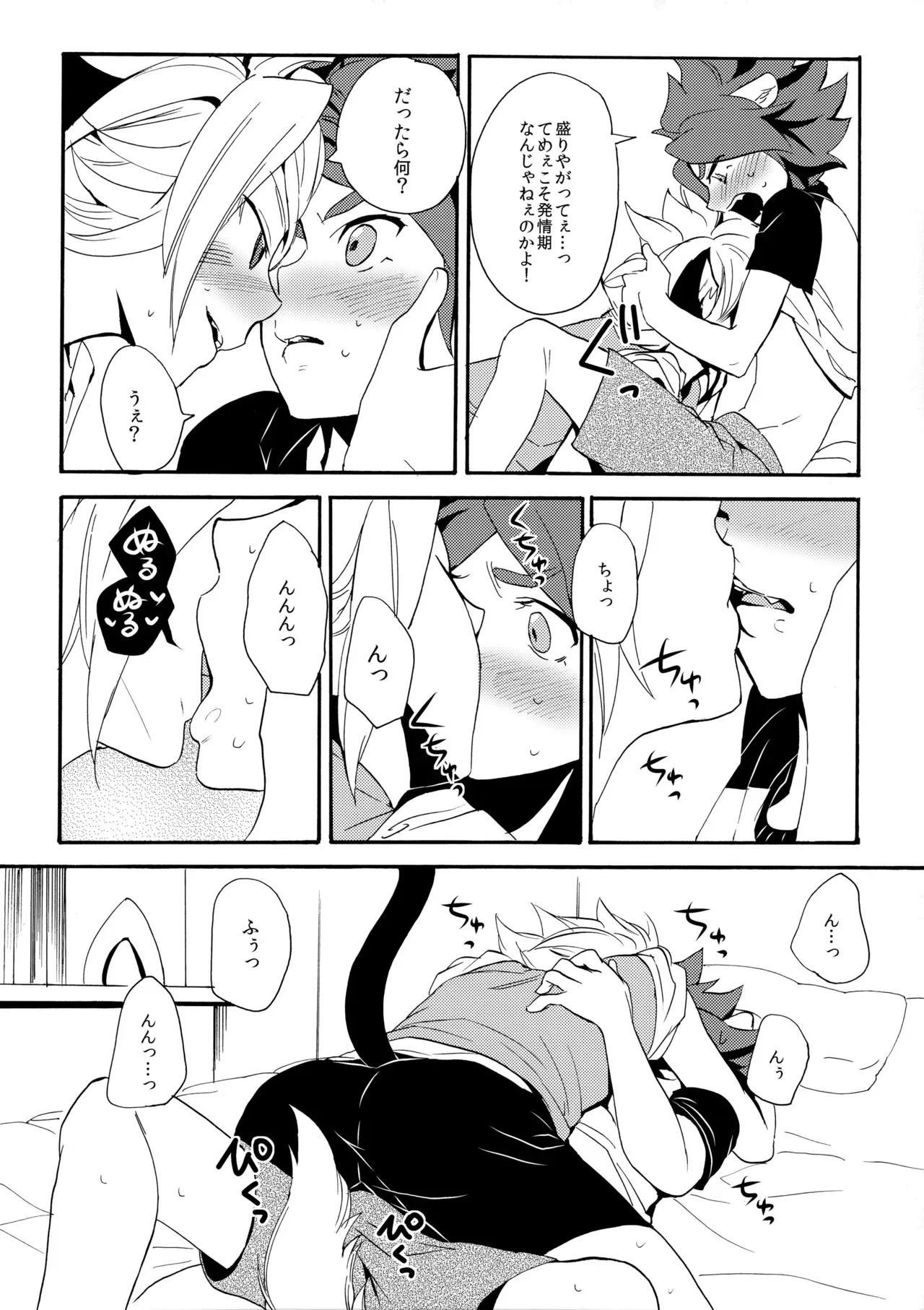 [ダブルスラッシュ (織島ユポポ)] ワンにゃんカオス (イナズマイレブン)_9