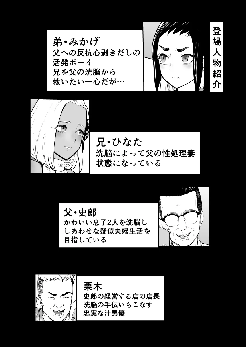 [グロッキー帳 (グロツキ)] 脳改造しあわせ家族2-父の非情なる兄弟どんぶり_3