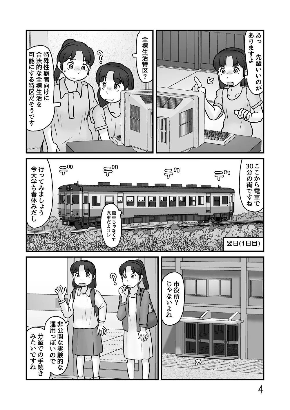 [あわたけ (粟岳高弘)] 全裸で生活してみる_4