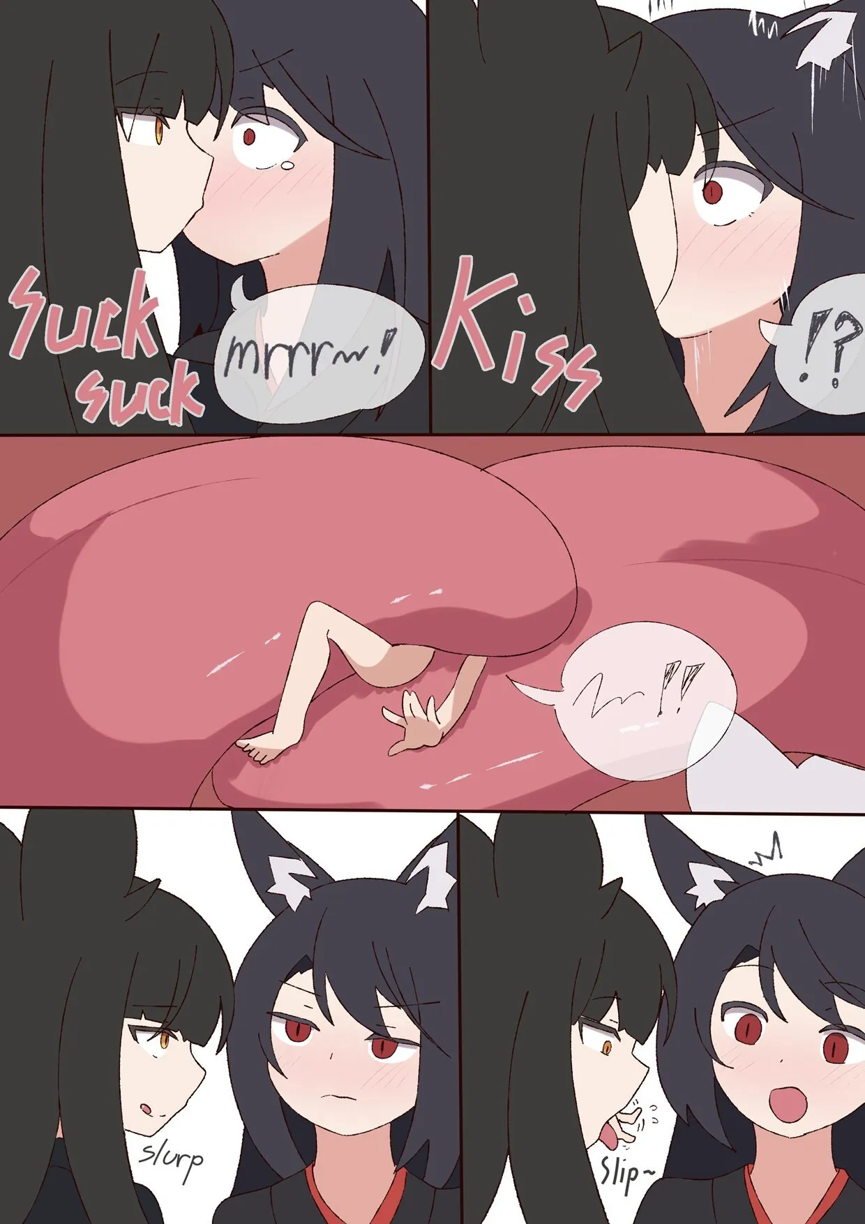 [Ao] kuro kitsune x kuro kitsune vore_2