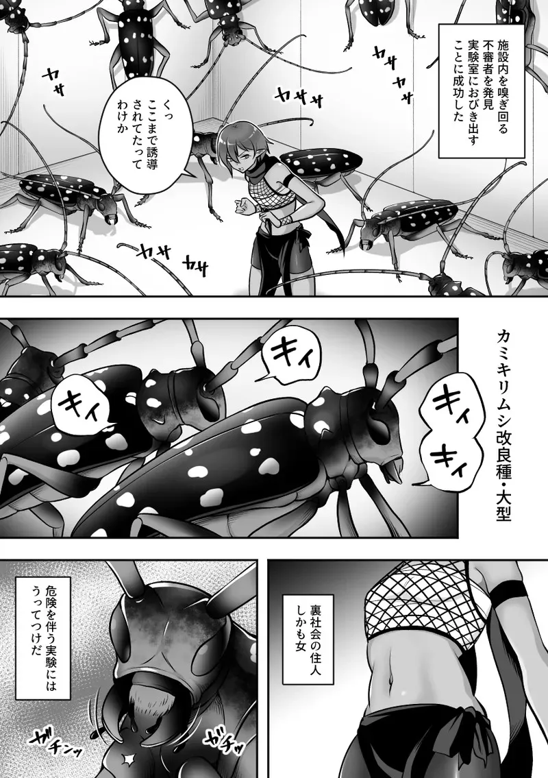 [速攻からあげ (からりあがり)] 昆蟲研究所3 -人×蟲の実験記録-_2
