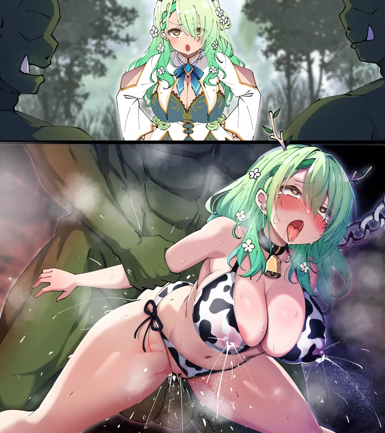 [sakanaya] オークに連れ去られて乳牛とか肉嫁とかにされてしまった自然の番人_3