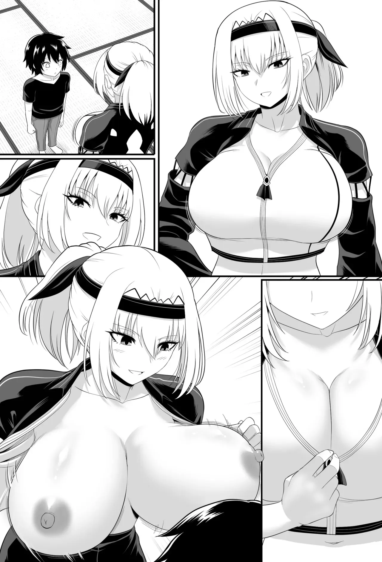 [駄堕] 白沢さんのずりずり漫画_9