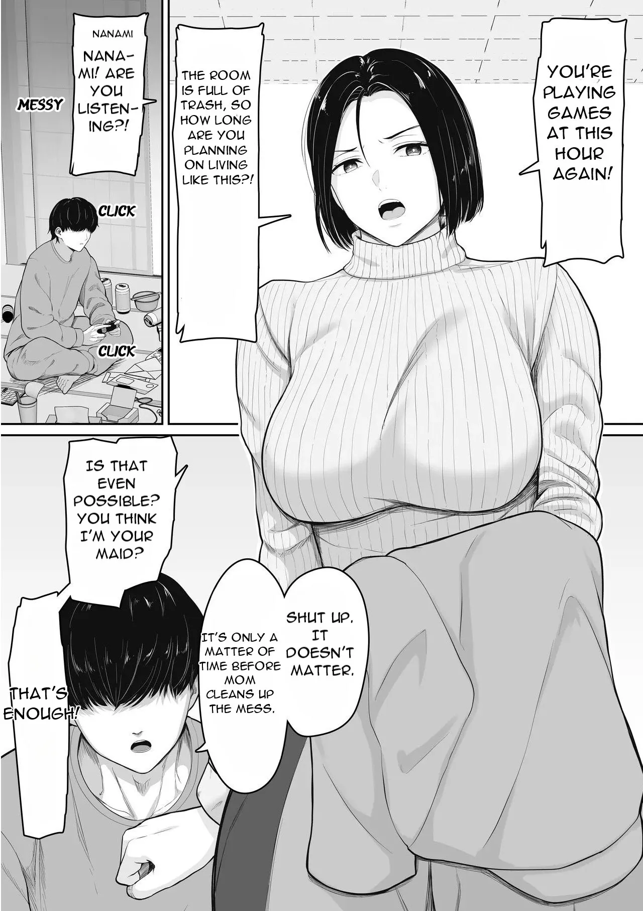 [Kuruto] Kimottama Kaa-chan to Kenka Bakari no Neet no Ore ga Kaa-san ni Nakadashi shite kara Nakayoku natta Hanashi – A story about How I, A NEET Who Always Fought with My Gutsy Mother, [English][DarklordMTLs]_4