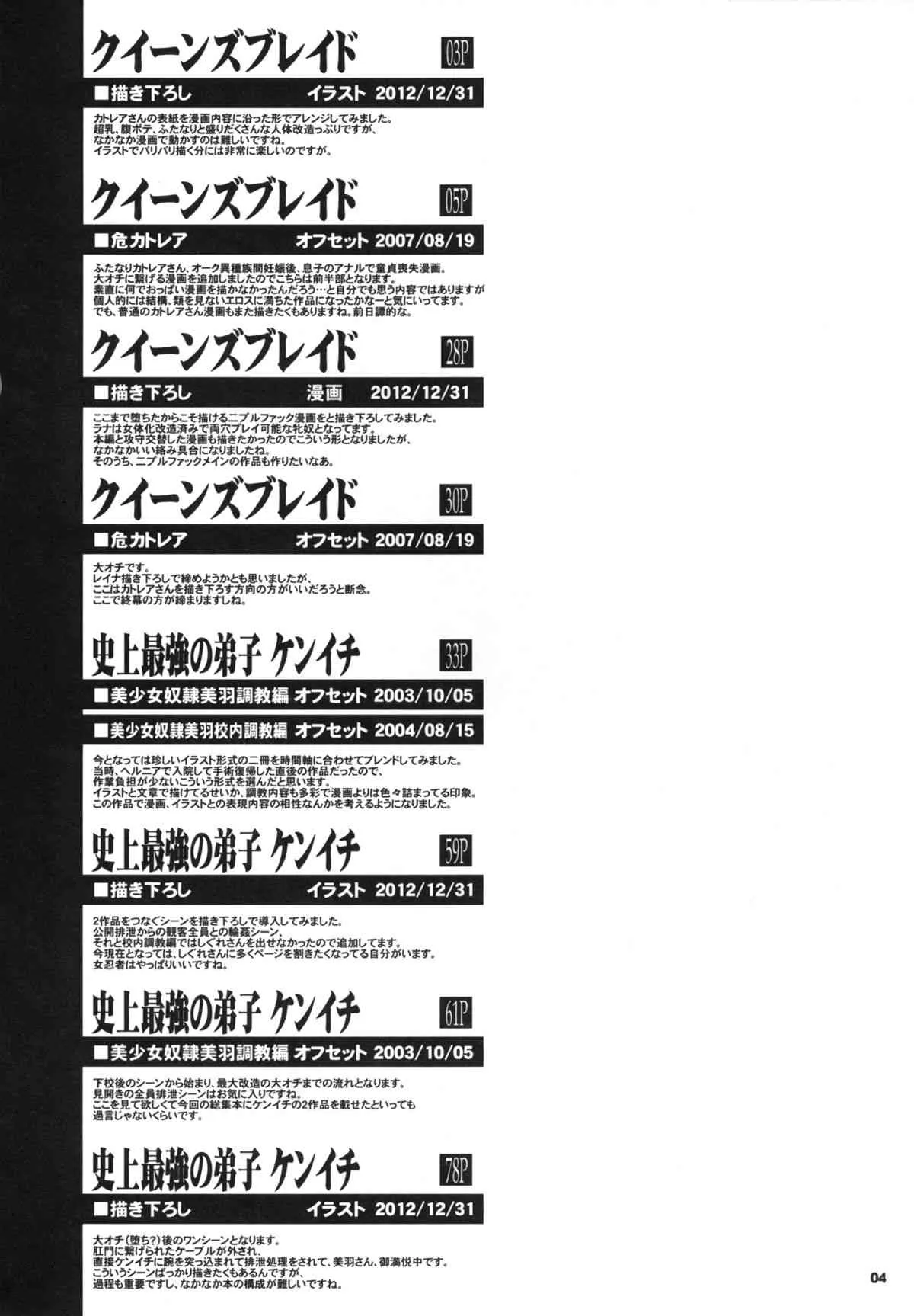 [KI-SofTWarE (危険思想)] 危険思想 作品集4 総集本 (クイーンズブレイド, 史上最強の弟子ケンイチ)_4