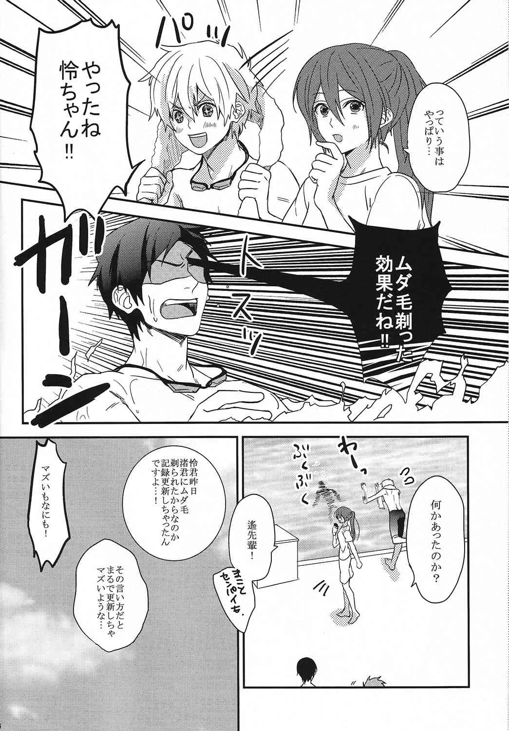 (COMIC CITY SPARK 8) [たれこ庵 (へたれこ)] ムダ毛ふりー!! (Free!)_3
