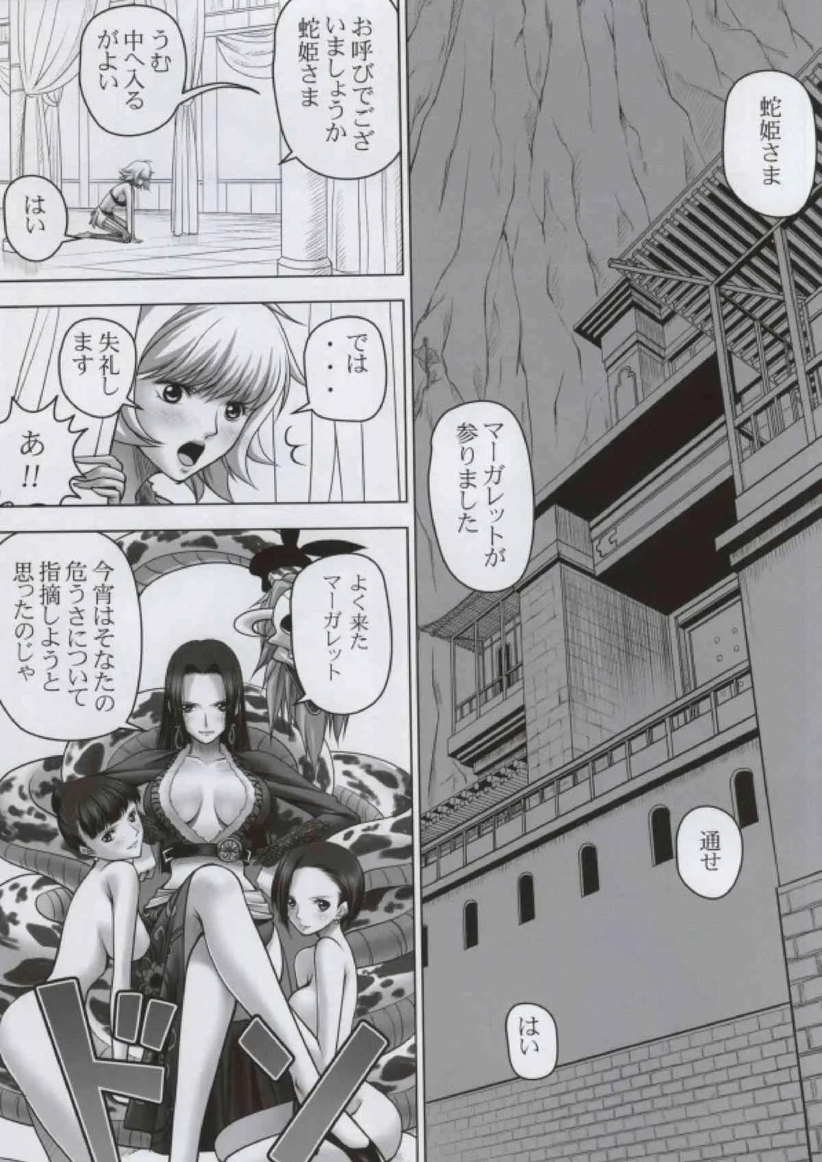 (C84) [三毛猫堂 (武天)] 蛇姫さまと悪い虫 (ワンピース)_4