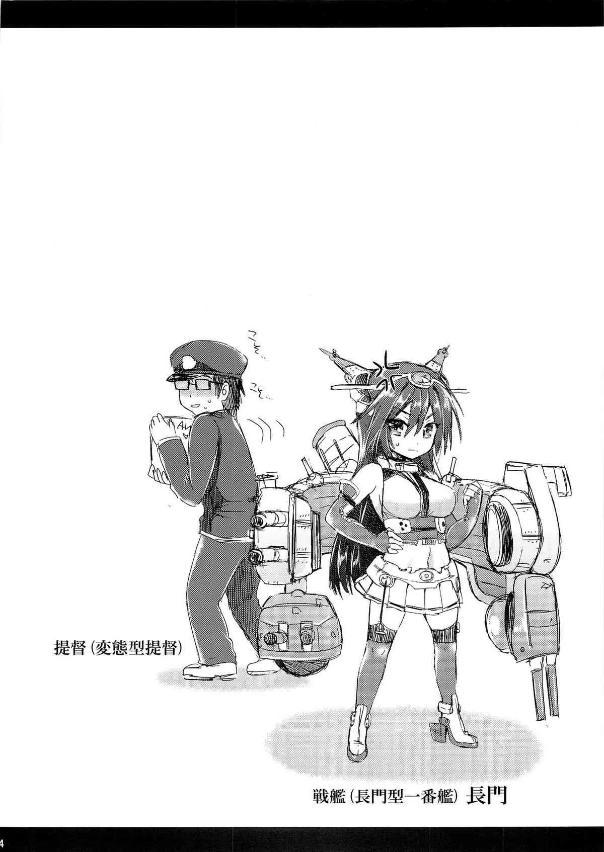 (C85) [ユリルラリカ(小島紗, Lazu)] 戦艦長門と変態提督 (艦隊これくしょん -艦これ-)_3