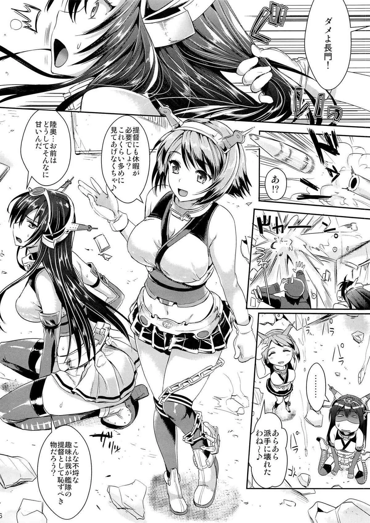 (C85) [ユリルラリカ(小島紗, Lazu)] 戦艦長門と変態提督 (艦隊これくしょん -艦これ-)_5