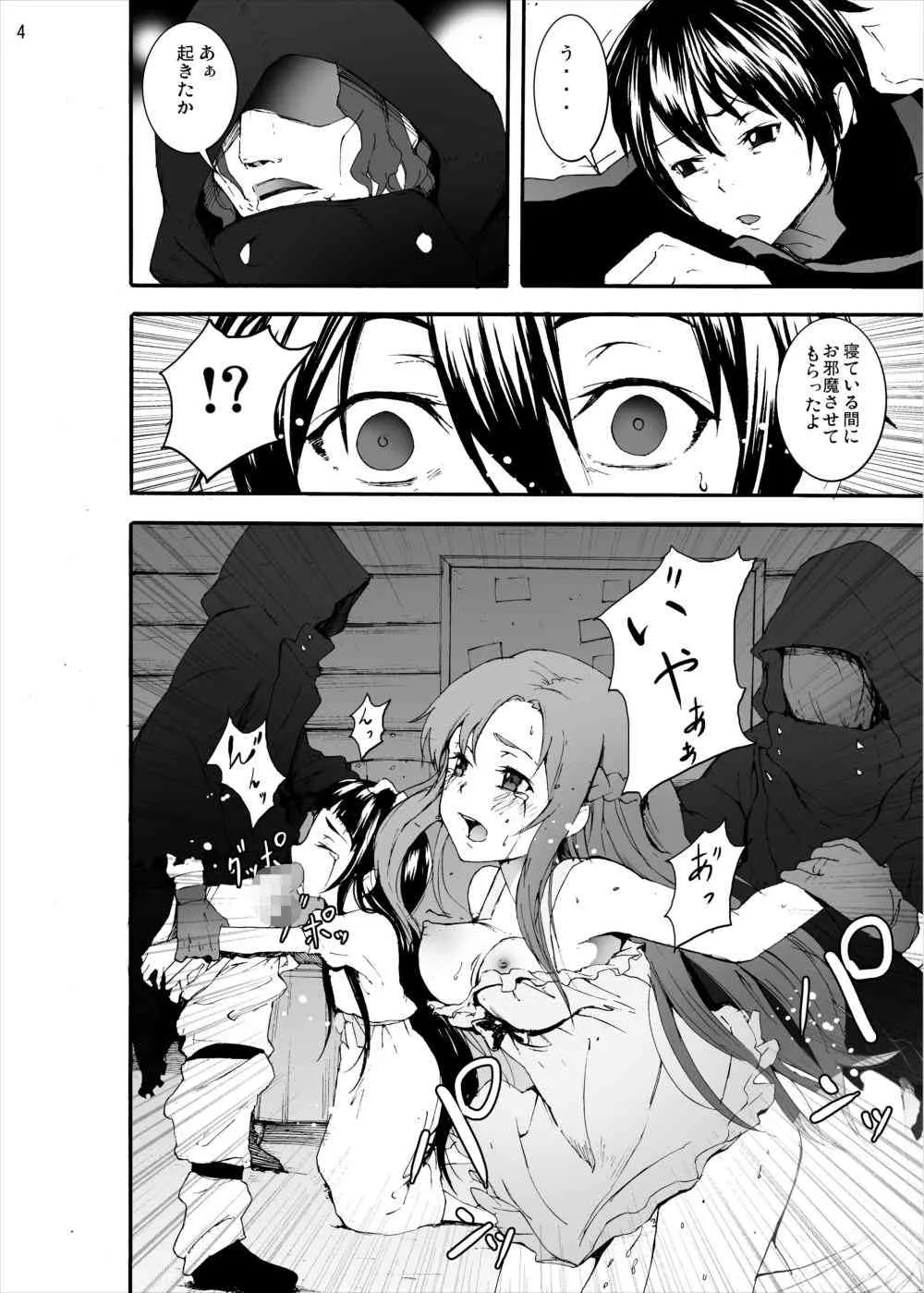 [スタジオヌンチャク (影追い)] アスナとユイの地獄のレイプ… 陵辱親子丼ストーリー (ソードアート·オンライン) [DL版]_3