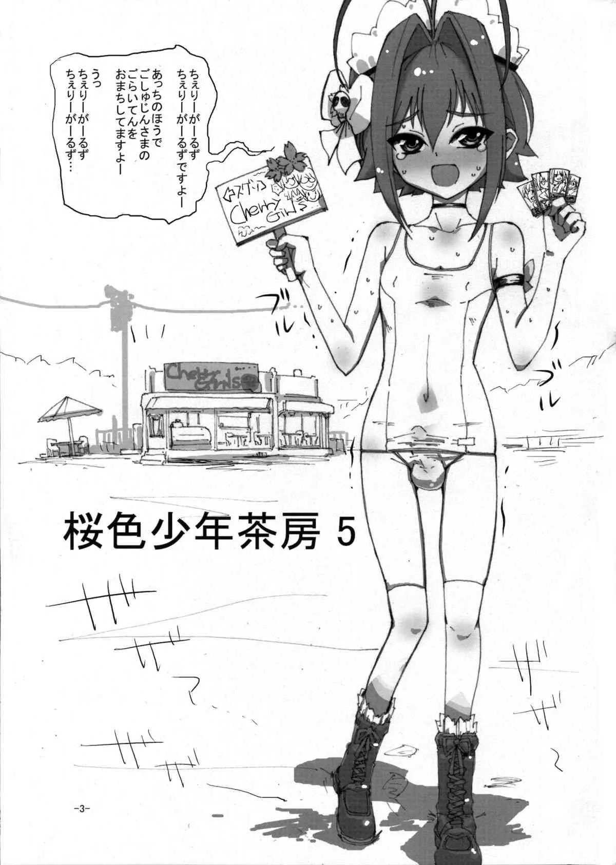 (C80) [はやしプラモ店 (はやし)] 桜色少年茶房5 (オトコのコはメイド服がお好き！？)_2