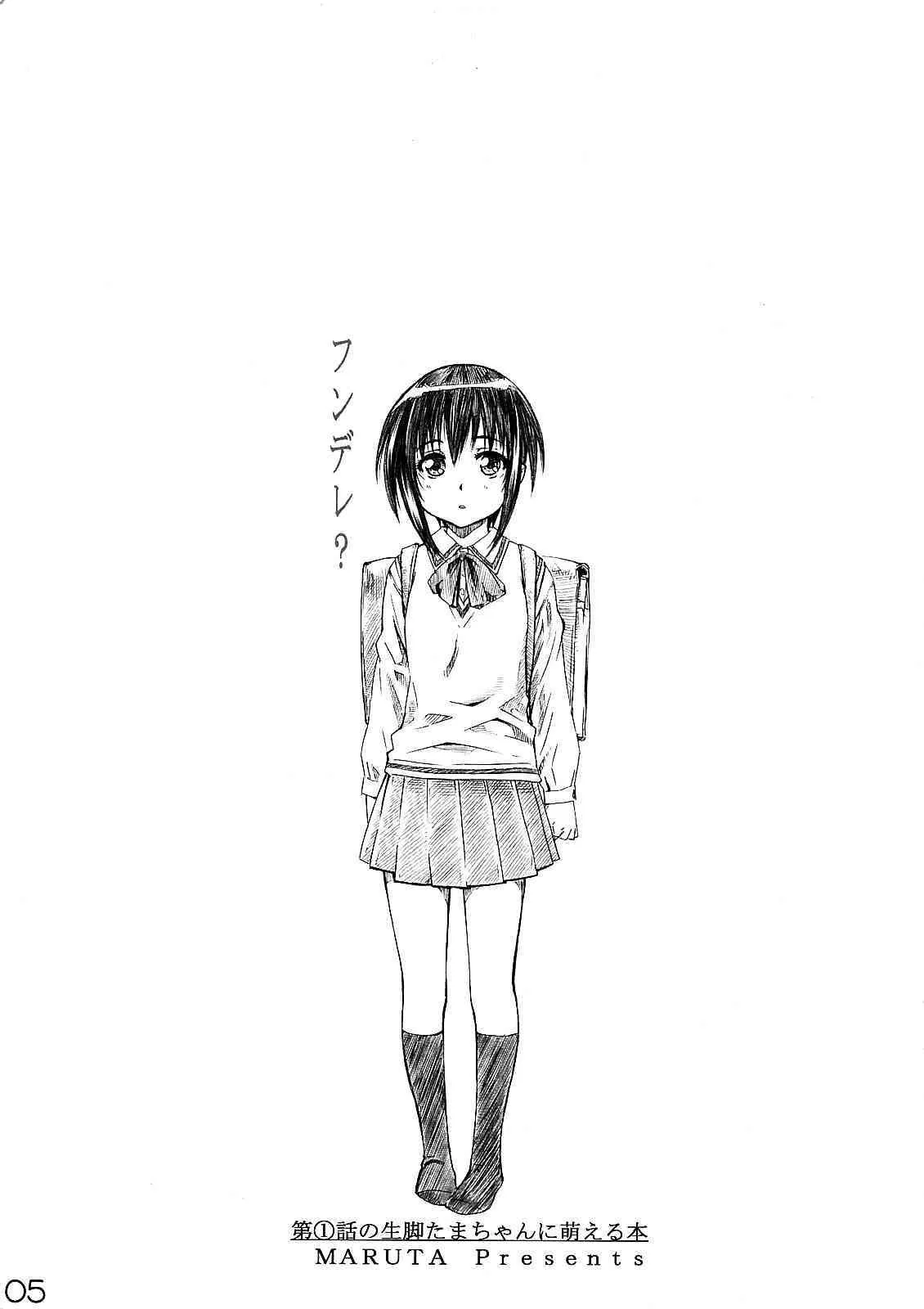 (C73) [丸田道場 (MARUTA)] 第1話の生脚たまちゃんに萌える本 (バンブーブレード)_4