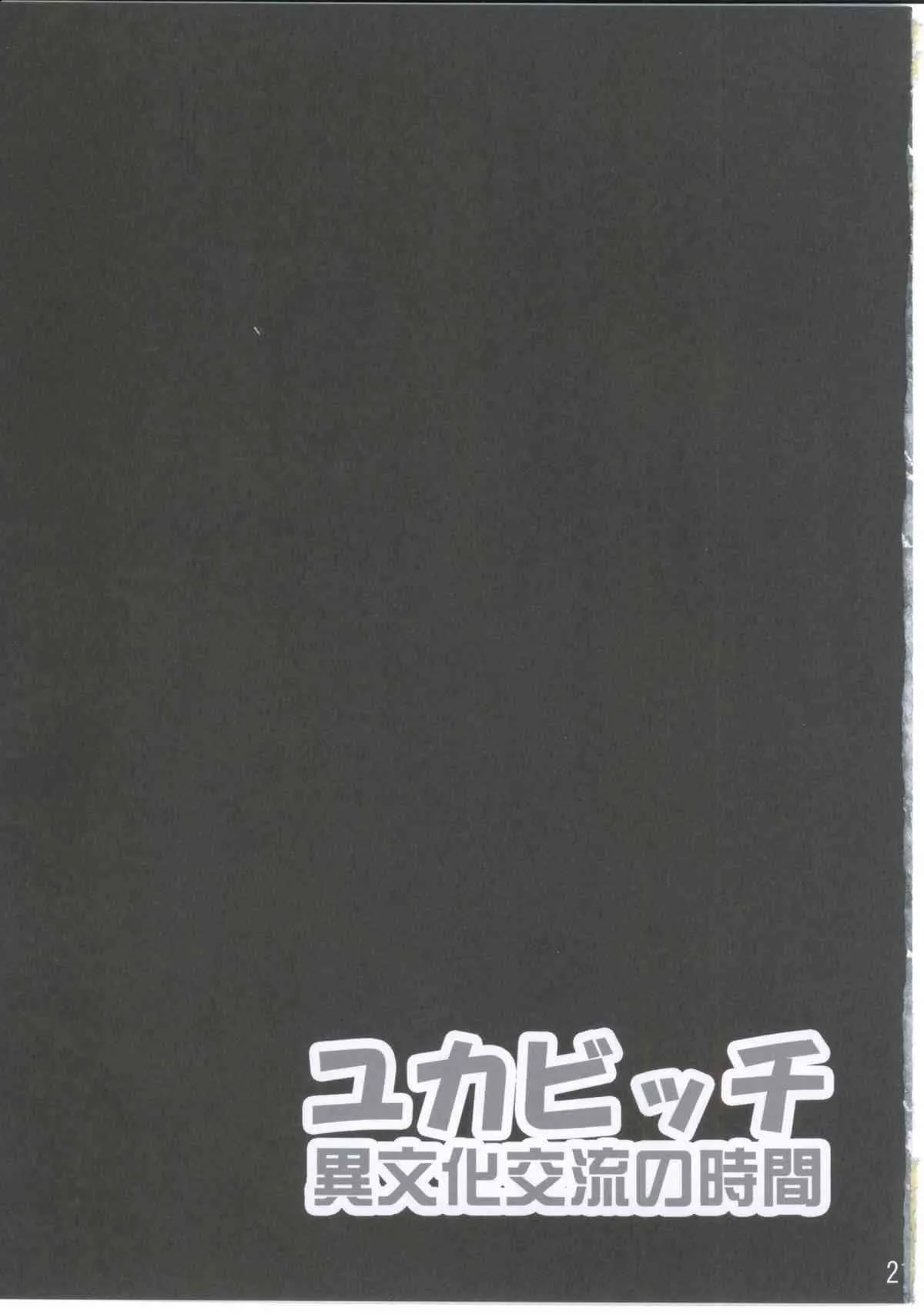 (C81) [GREAT芥 (tokyo)] ユカビッチ 異文化交流の時間 (みなみけ)_8