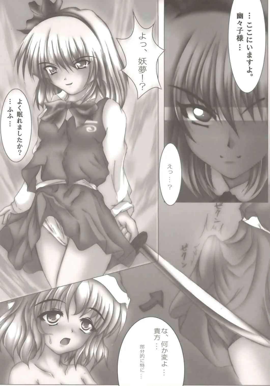 (C67) [Luft Forst (KAZAMI澪)] 萌東方幻想郷 – 反魂蝶満開 －優雅に乱れ 白染の姫。 (東方ProjectProject)_6