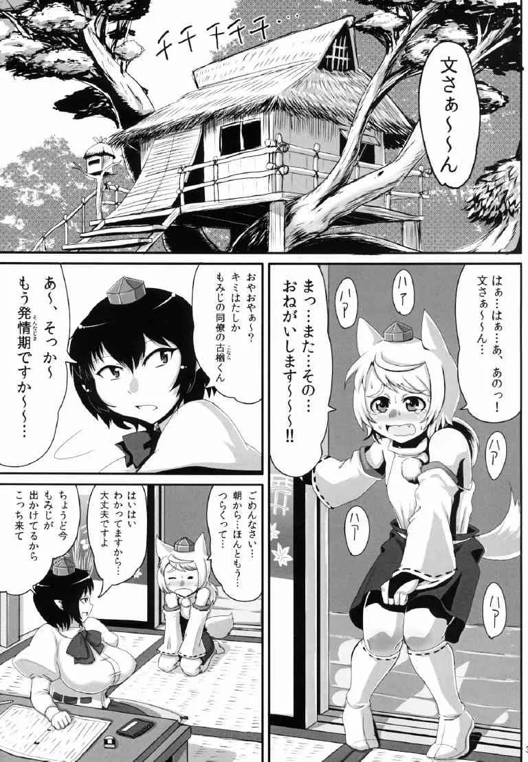 [卍天堂書店 (浪花道またたび)] 爆乳文ちゃんがショタ白狼天狗くんにおっぱい弄らせてあげるだけの本 (東方Project) [DL版]_3