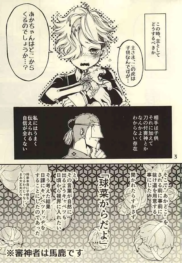 (閃華の刻2) [子蛇蟹 (虎龍‐KOTATSU‐)] 赤ん坊は球菜からうまれるってよ (刀剣乱舞)_2